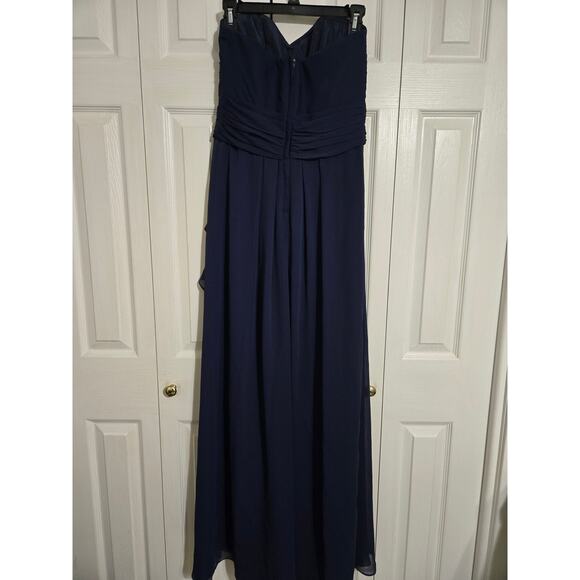 David's bridal size 4 women's navy blue formal dress - Picture 5 of 12